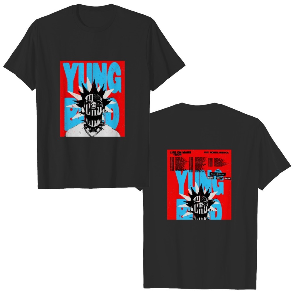 Yungblud Life On Mars Tour 2022 Unisex Tshirt 2 Sided T Shirt